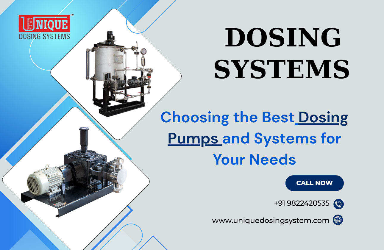 Choosing the Best Dosing Pumps and Systems for Your Needs