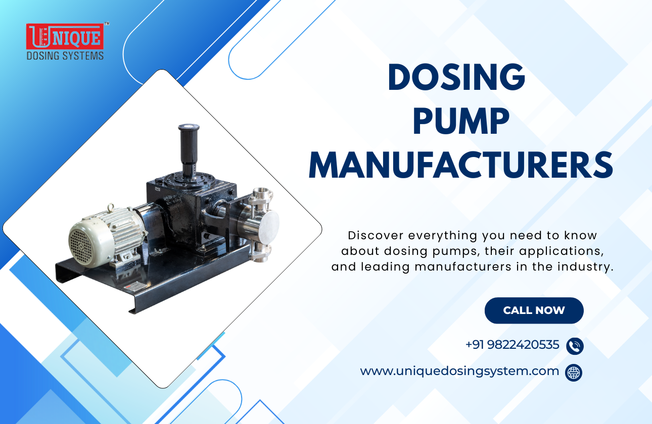 A Comprehensive Guide to Dosing Pumps and Top Manufacturers