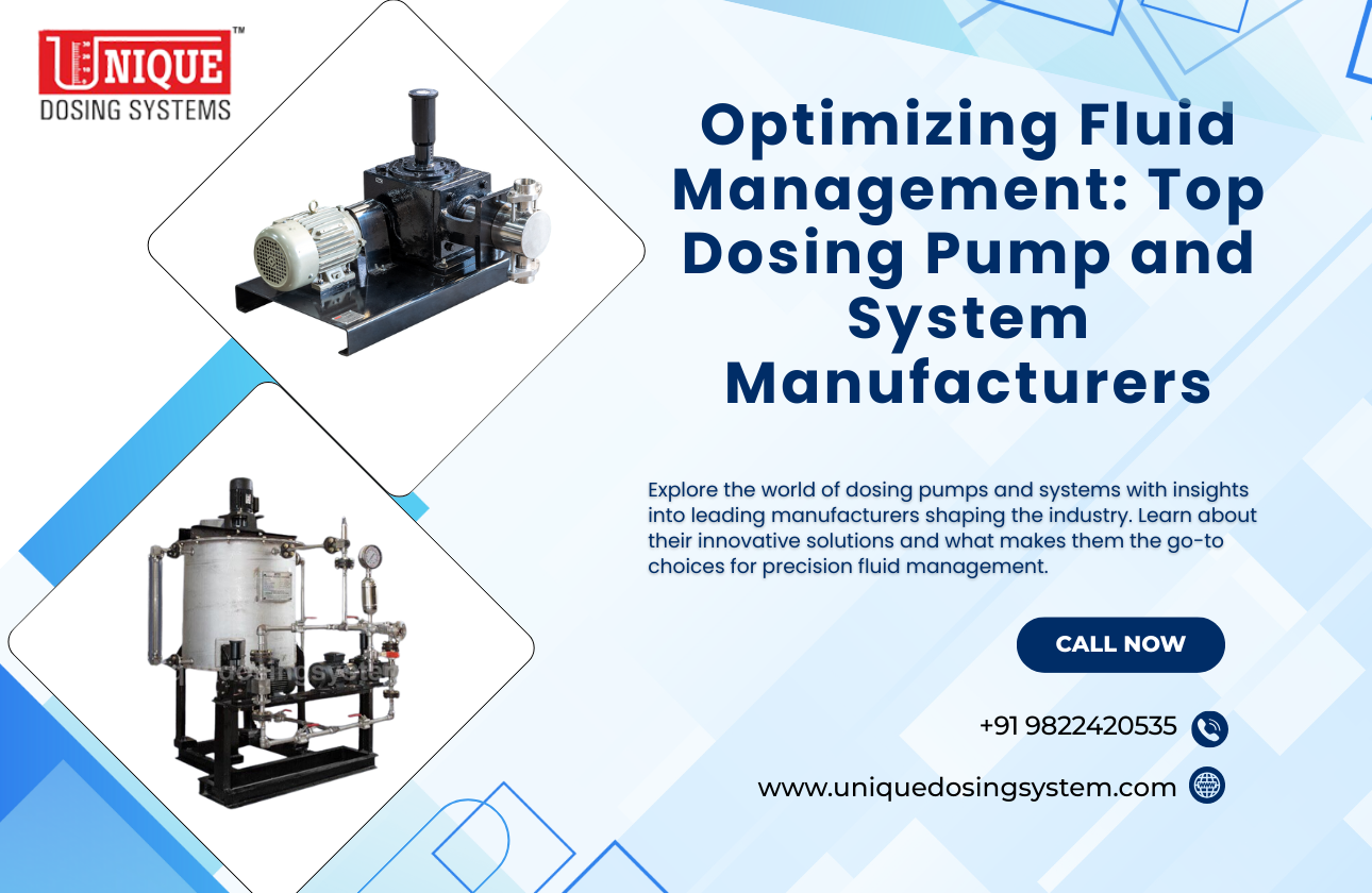 Optimizing Fluid Management: Top Dosing Pump and System Manufacturers